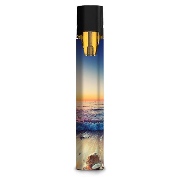 Beach Tide Water Rocks Sunset Stiiizy starter stick Skin For Discount