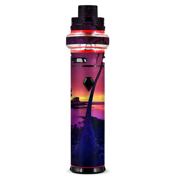Palm Tree Stars And Sunset Purple Smok stick V9 Max Skin Discount