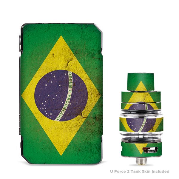 Flag Brazil Grunge Distressed Country VooPoo Drag 2 Skin Sale