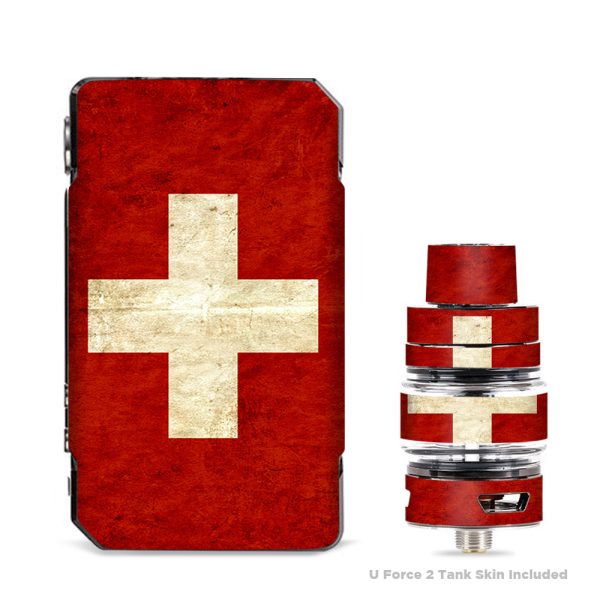 Flag Switzerland Grunge Distressed Country VooPoo Drag 2 Skin Cheap