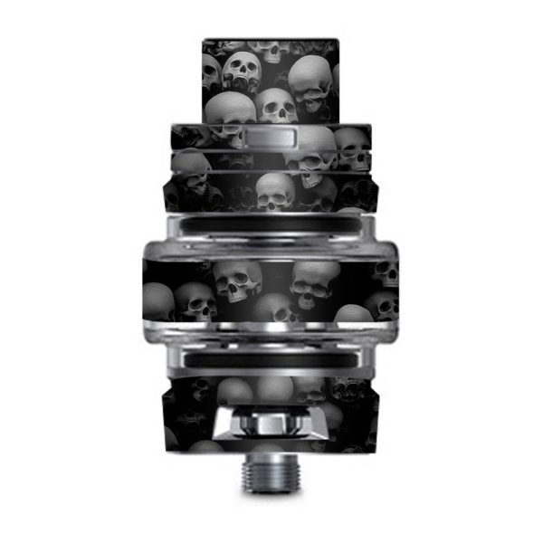 Black And White Skulls Stacked Smok TFV8 Big Baby V2 Tank Skin Online Sale