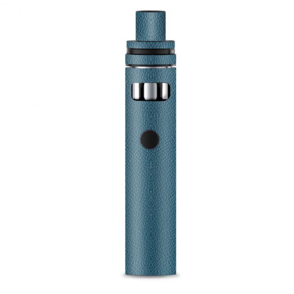 Blue Teal Leather Pattern Look Smok Stick AIO Skin For Sale