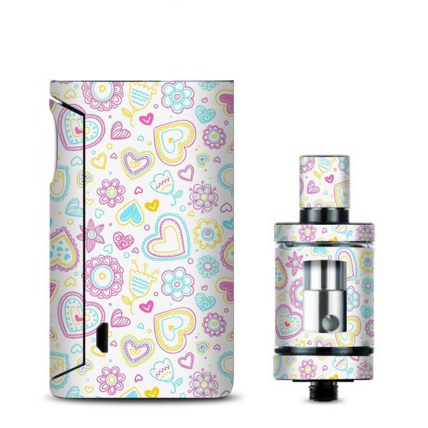 Hearts Doodles Shape Design Vaporesso Drizzle Fit Skin For Discount