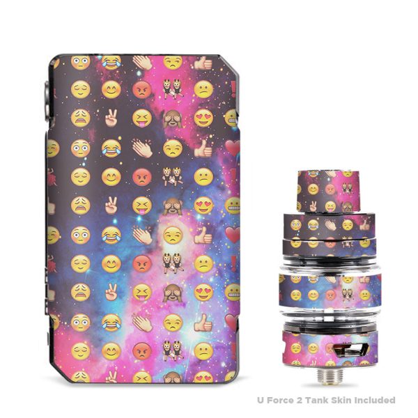 Emojis In Galaxy Space Peace VooPoo Drag 2 Skin For Discount