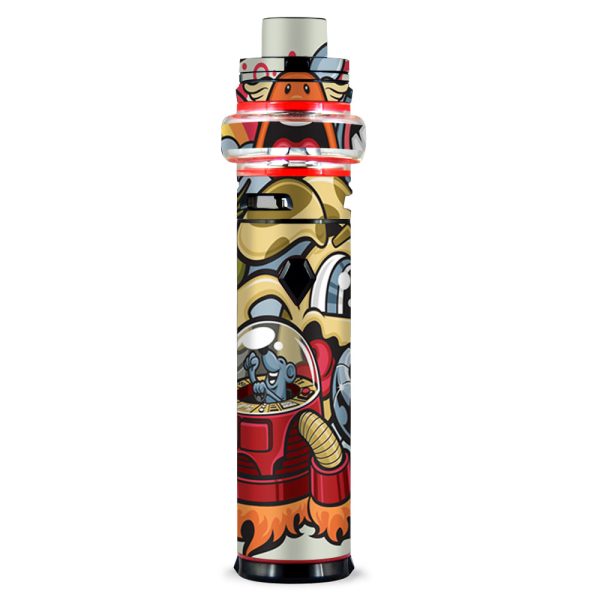 Aliens Cartoon Collage Sticker Smok stick V9 Max Skin Hot on Sale
