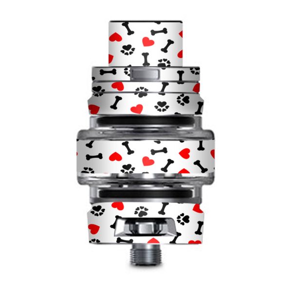 I Love Dogs Bones Paws Smok TFV8 Big Baby V2 Tank Skin Online