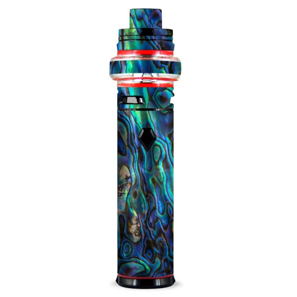 Abalone Shell Green Swirl Blue Gold Smok stick V9 Max Skin Discount