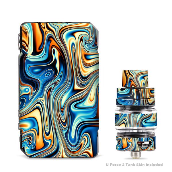 Blue Orange Psychadelic Oil Slick VooPoo Drag 2 Skin For Sale
