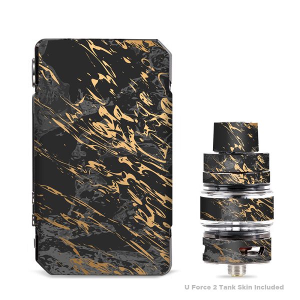 Gold Marble Dark Gray Background VooPoo Drag 2 Skin Online Sale