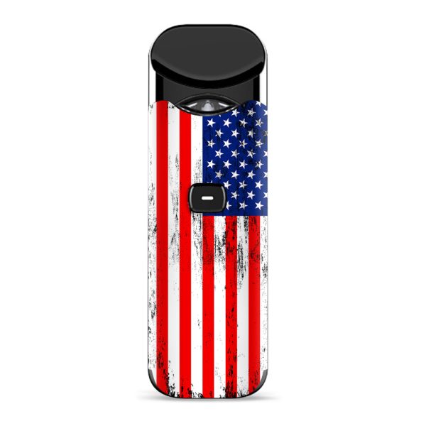 American Flag Distressed Red White Blue Smok Nord Skin For Sale