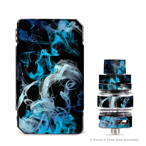 Blue Green White Smoke VooPoo Drag 2 Skin Supply