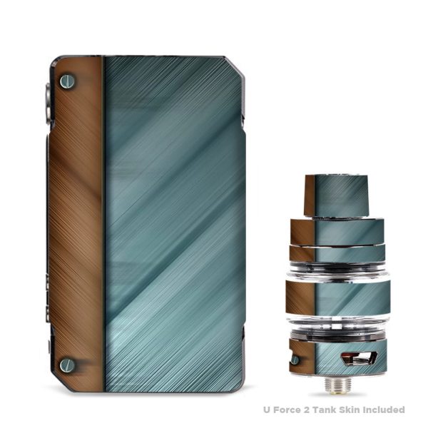 Blue Brown Rivets Metal Panel VooPoo Drag 2 Skin Online Sale