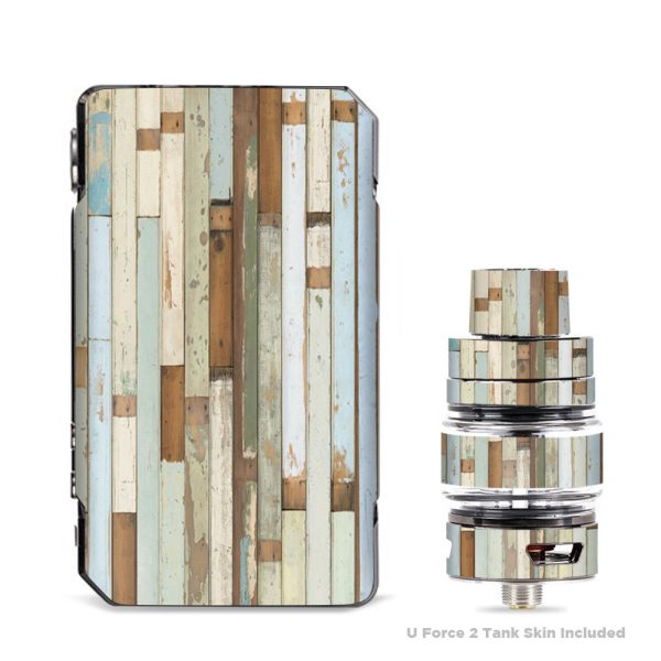 Beach Wood Panels Teal White Wash VooPoo Drag 2 Skin Online Hot Sale