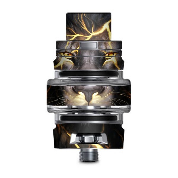 Lion Gold Lightening Fierce Smok TFV8 Big Baby V2 Tank Skin Online