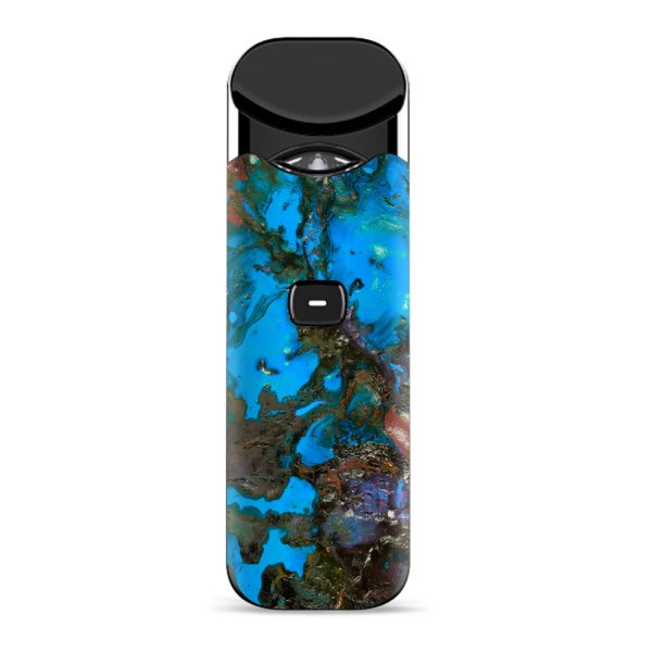 Stab Wood Oil Paint Blue Green Orange Smok Nord Skin For Sale