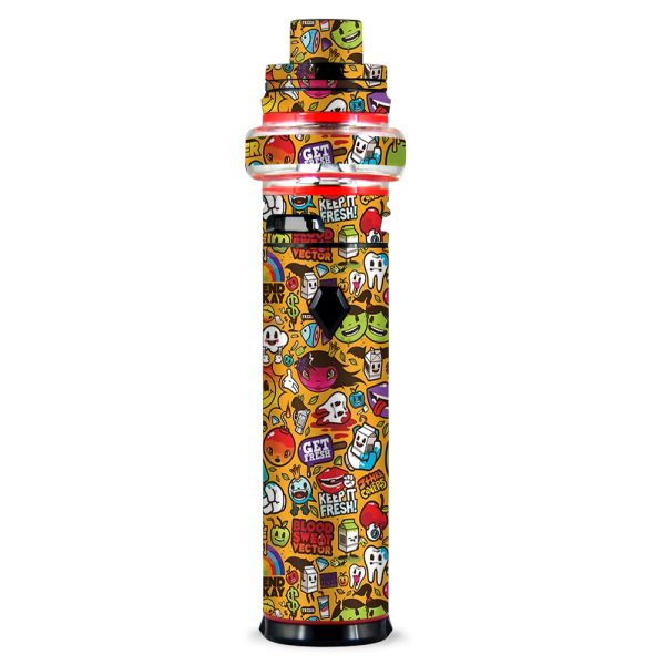 Comic Sticker Slap Cartoon Smok stick V9 Max Skin For Sale