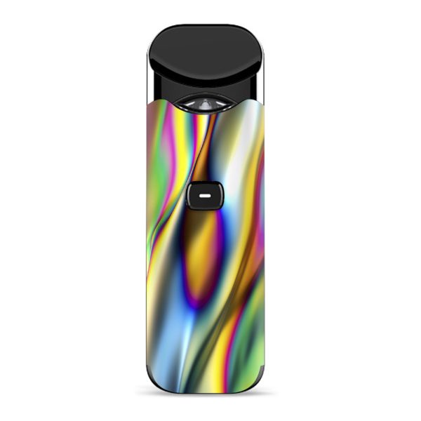 Oil Slick Rainbow Opalescent Design Awesome Smok Nord Skin For Sale