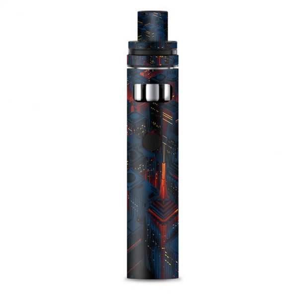 City Glow At Night Skyline View Smok Stick AIO Skin Cheap