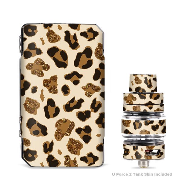 Leopard Print Glitter Print (Not Real Glitter) VooPoo Drag 2 Skin For Sale