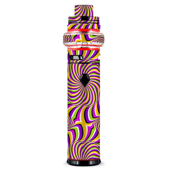 Psychedelic Swirls Motion Holographic Smok stick V9 Max Skin Sale