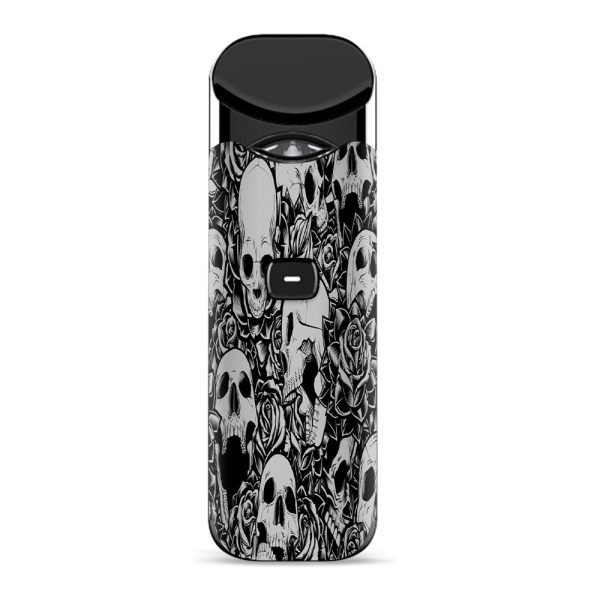 Skulls N Roses Black White Screaming Smok Nord Skin Online now
