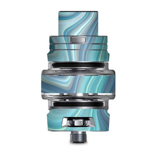 Blue Glass Marble Stone Geode Smok TFV8 Big Baby V2 Tank Skin on Sale