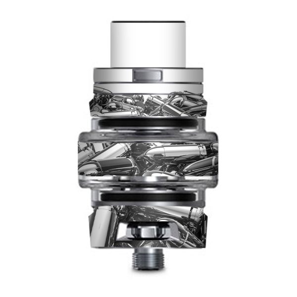 Silver Bullets Polished Black White Smok TFV8 Big Baby V2 Tank Skin on Sale