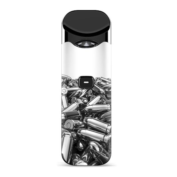 Silver Bullets Polished Black White Smok Nord Skin on Sale