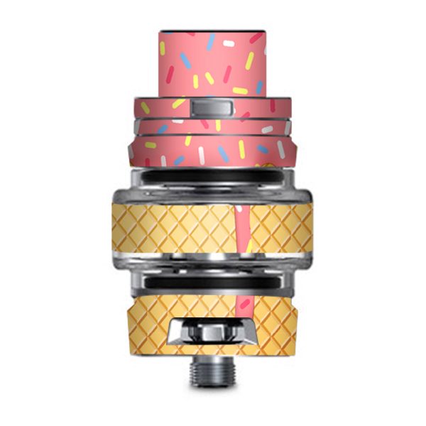 Ice Cream Cone Pink Sprinkles Smok TFV8 Big Baby V2 Tank Skin Fashion