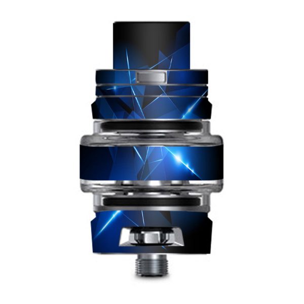 Triangle Razor Blue Shapes Smok TFV8 Big Baby V2 Tank Skin For Discount