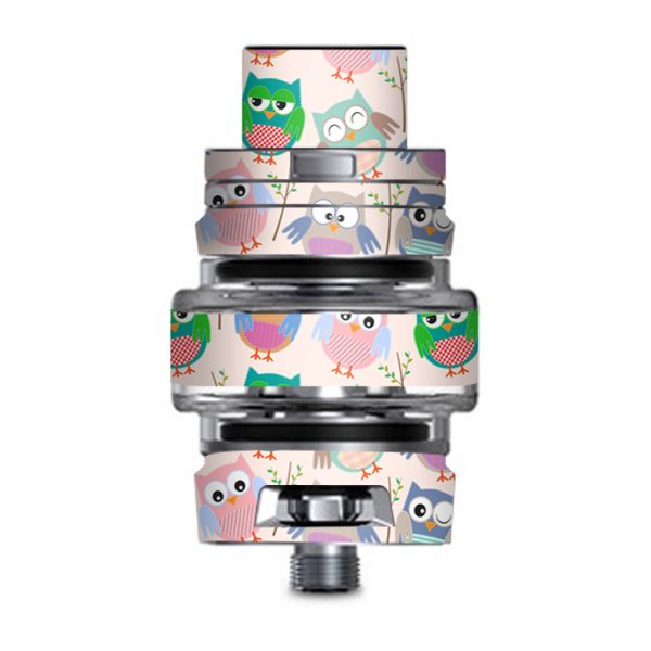 Cute Owls Pattern Cartoon Smok TFV8 Big Baby V2 Tank Skin Hot on Sale