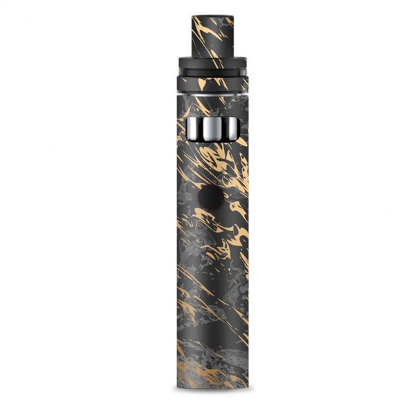 Gold Marble Dark Gray Background Smok Stick AIO Skin Online now
