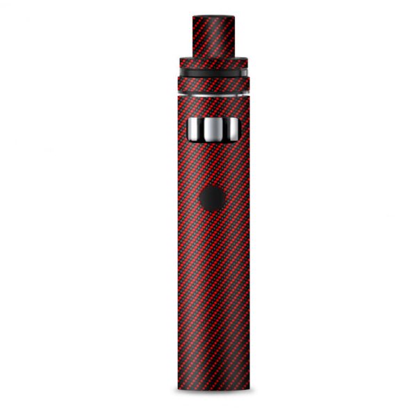 Red Black Carbon Fiber Weave Graphite 3D Smok Stick AIO Skin For Cheap