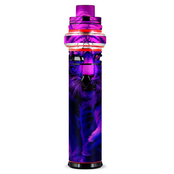 Tiger Prowl Pink Purple Neon Jungle Smok stick V9 Max Skin For Cheap