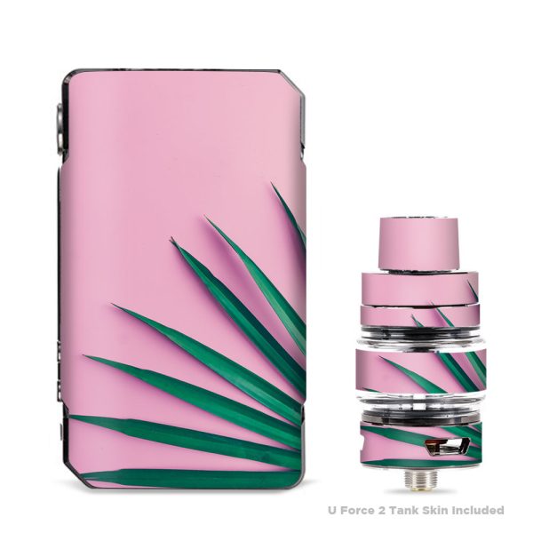 Pink Green Palm Frawns VooPoo Drag Mini Skin For Cheap