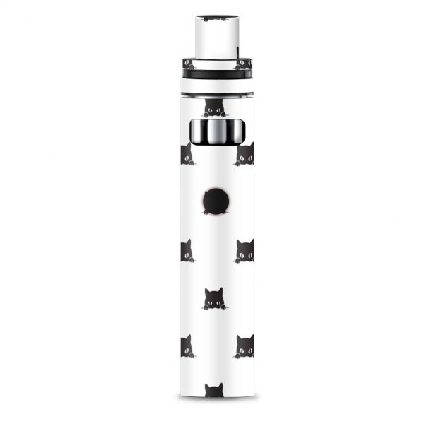 Sneaky Cat Kitten Pattern Black On White Smok Stick AIO Skin Supply