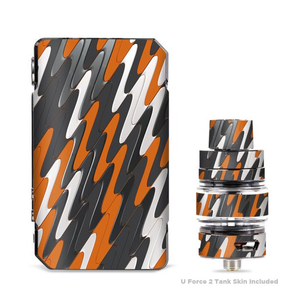 Puzzle Orange Grey Trippy VooPoo Drag 2 Skin Sale