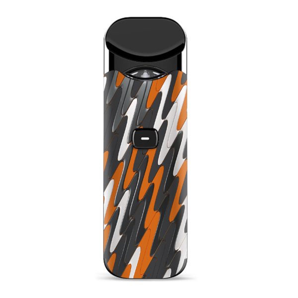 Puzzle Orange Grey Trippy Smok Nord Skin For Discount