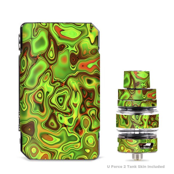 Green Glass Trippy Psychedelic VooPoo Drag 2 Skin Sale