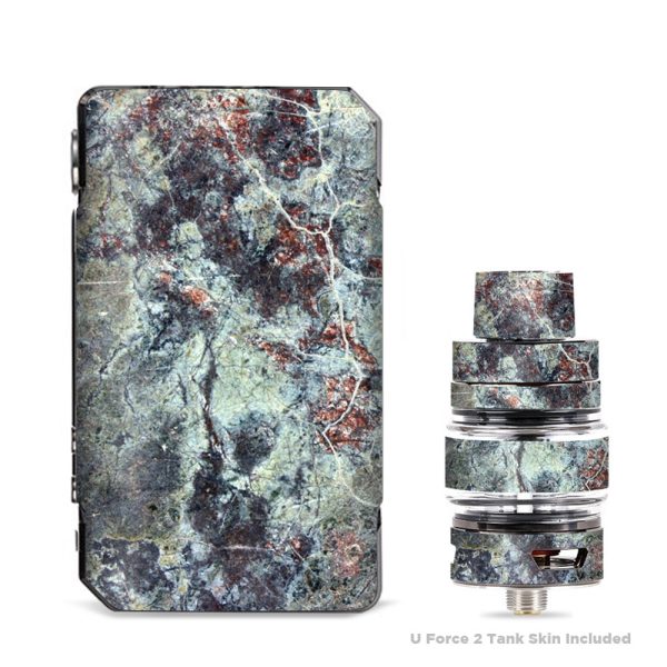 Rough Marble Grey Red Blue Granite VooPoo Drag 2 Skin Cheap