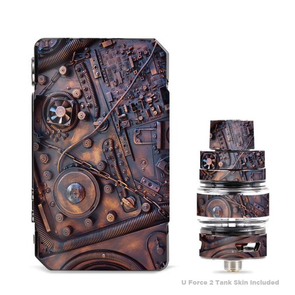 Steampunk Metal Panel Vault Fan Gear VooPoo Drag Mini Skin Hot on Sale