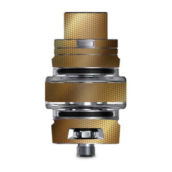 Gold Pattern Shiney Smok TFV8 Big Baby V2 Tank Skin Online Hot Sale