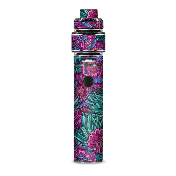 Floral Flowers Retro Smok Resa Stick Kit Skin For Cheap
