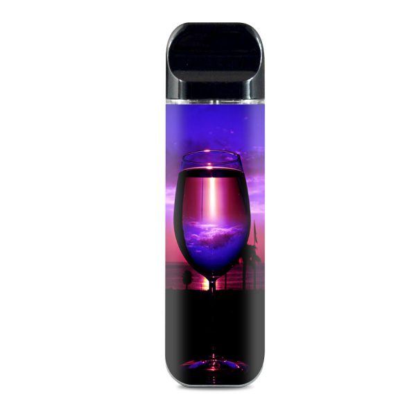 Tropical Sunset Wine Glass Smok Novo Skin on Sale
