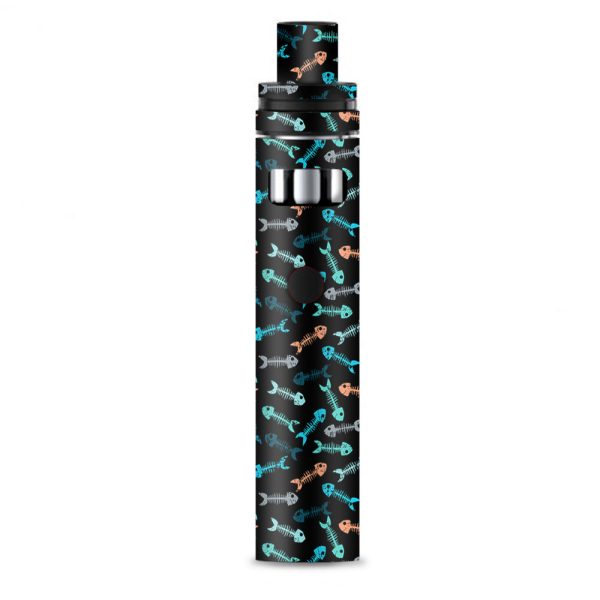 Colored Fishbones Black Background Smok Stick AIO Skin Online
