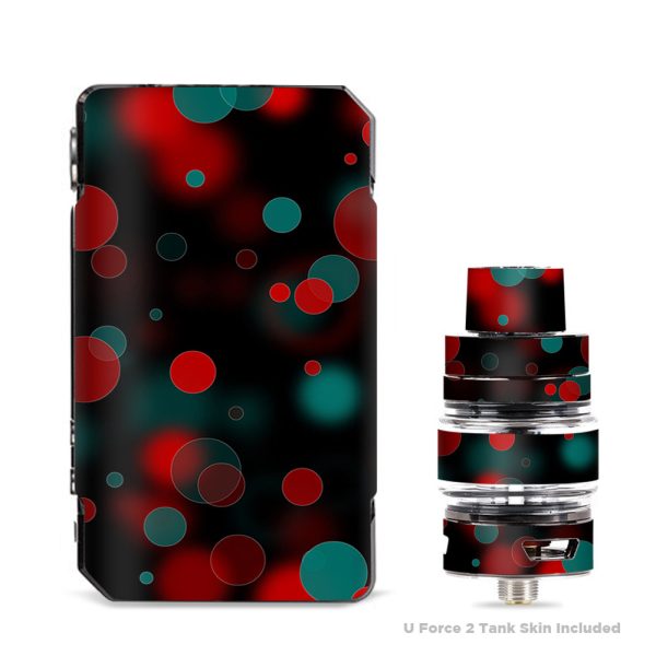 Red Blue Circles Dots Vision VooPoo Drag Mini Skin Hot on Sale