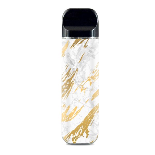 Gold Marlbe White Granite Stone Slate Smok Novo Skin For Sale