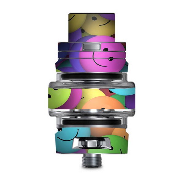 Colorful Smiley Faces Balls Smok TFV8 Big Baby V2 Tank Skin Online now