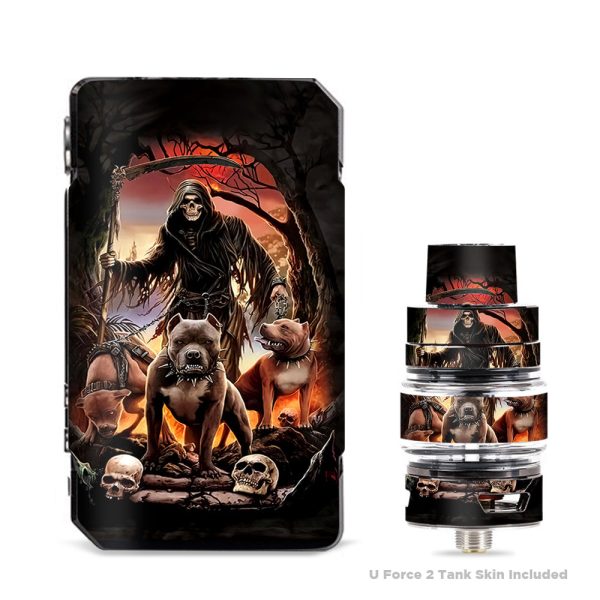 Grim Reaper Pitbull Skulls  VooPoo Drag Mini Skin For Discount