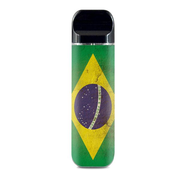 Flag Brazil Grunge Distressed Country Smok Novo Skin Sale